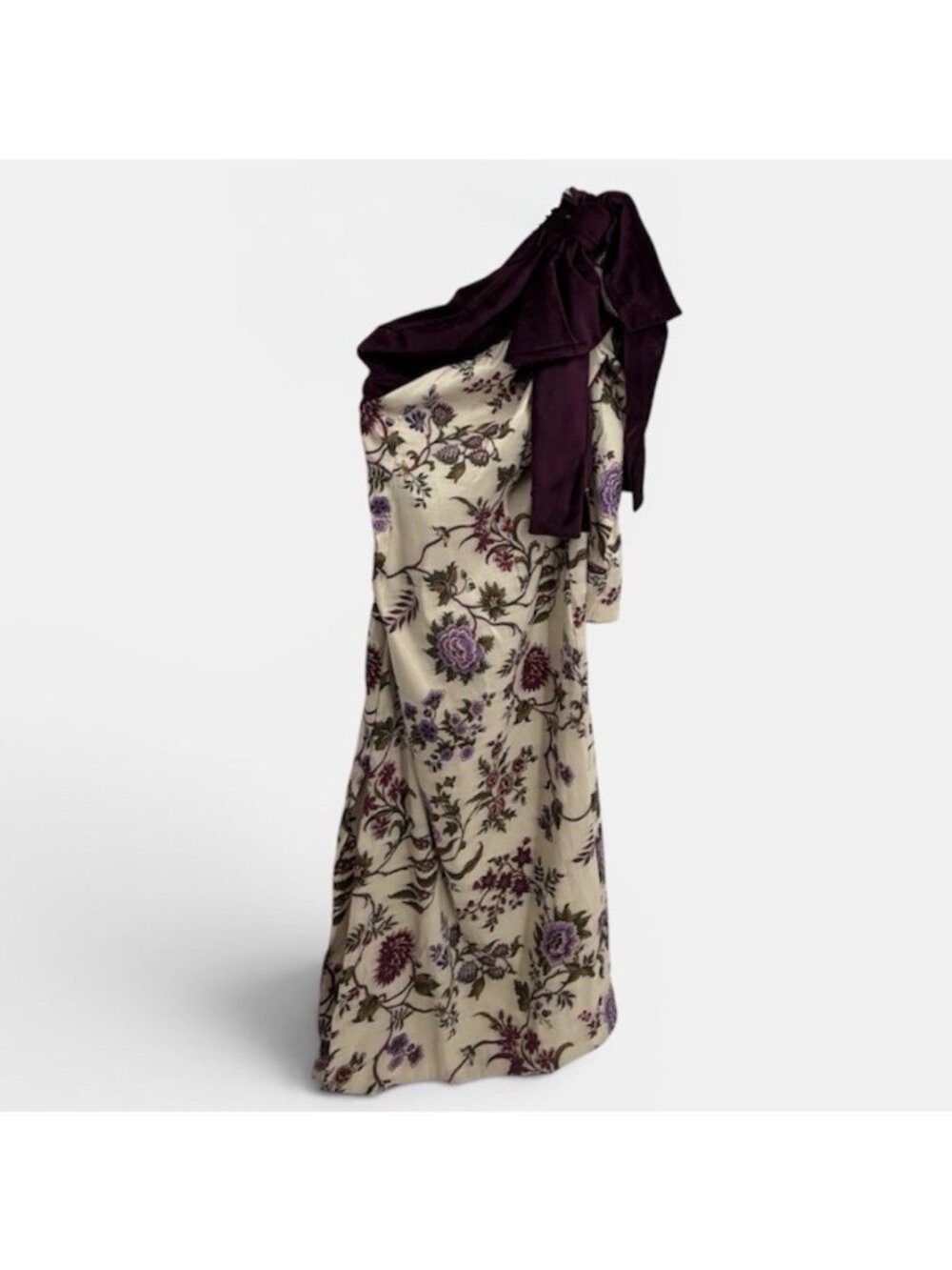 Tuckernuck Chantilly Vine Jodie Floral One Shoulder Midi Dress size M Medium NWT - Picture 2 of 9